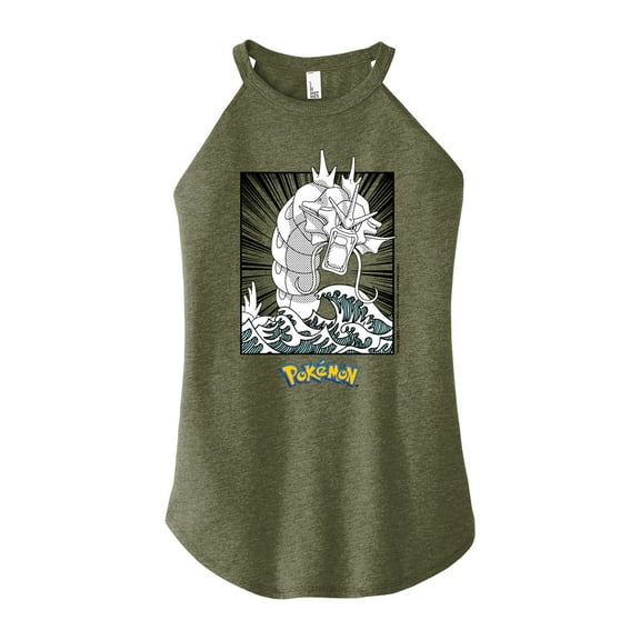 Pokémon - Gyarados Anime - Juniors High Neck Tank Top