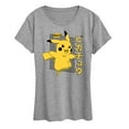 thumbnail image 1 of Pokémon - Halftone Pikachu Katakana - Women's Short Sleeve Graphic T-Shirt, 1 of 5