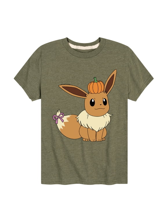 Pokémon - Eevee Halloween Pumpkin Boys' Short Sleeve Graphic T-Shirt