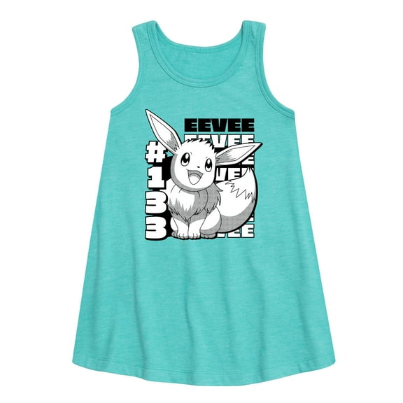 Pokémon - Happy Eevee Cute - Youth Girls A-line Dress
