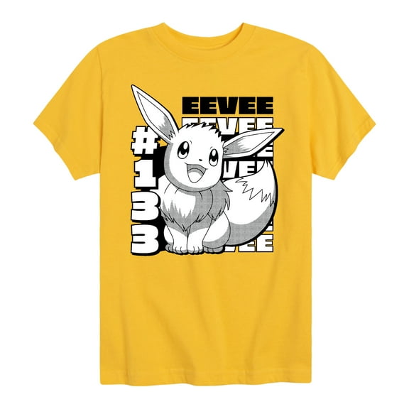 Pokémon - Happy Eevee Cute - Youth Short Sleeve Graphic T- Shirt