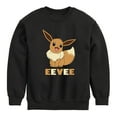 thumbnail image 1 of Pokémon - Happy Eevee - Youth Crewneck Fleece Sweatshirt, 1 of 5