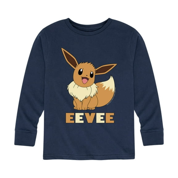 Pokémon - Happy Eevee - Youth Long Sleeve Graphic T- Shirt