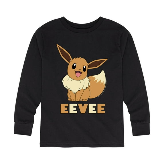 Pokémon - Happy Eevee - Youth Long Sleeve Graphic T- Shirt