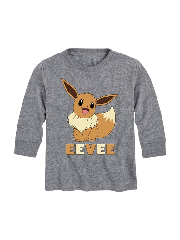 Pokémon - Happy Eevee Boys' Long Sleeve Graphic T-Shirt
