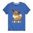 thumbnail image 1 of Pokémon - Happy Eevee - Youth Short Sleeve Graphic T- Shirt, 1 of 5