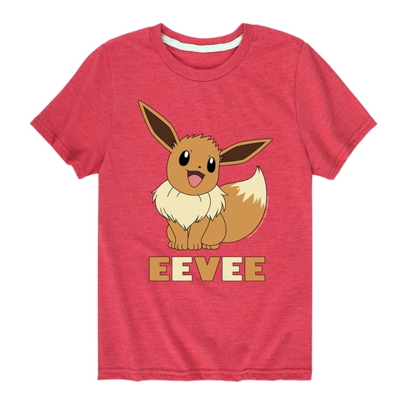 Pokémon - Happy Eevee - Youth Short Sleeve Graphic T- Shirt
