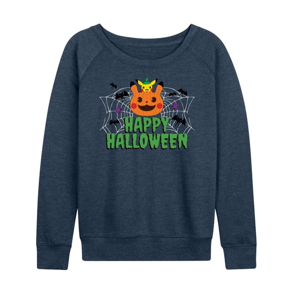 Pokémon - Happy Halloween - Women's Lightweight French Terry Long Sleeve Shirt