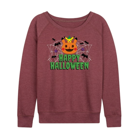 Pokémon - Happy Halloween - Women's Lightweight French Terry Long Sleeve Shirt