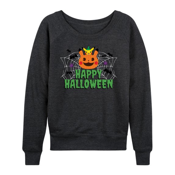 Pokémon - Happy Halloween - Women's Lightweight French Terry Long Sleeve Shirt