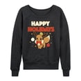 thumbnail image 1 of Pokémon - Happy Holidays Evee - Women's Lightweight French Terry Long Sleeve Shirt, 1 of 5
