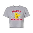 thumbnail image 1 of Pokémon - Happy Holidays - Juniors Cropped Cotton Blend T-Shirt, 1 of 5
