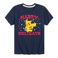 thumbnail image 1 of Pokémon - Happy Holidays - Youth Short Sleeve Graphic T-Shirt, 1 of 5