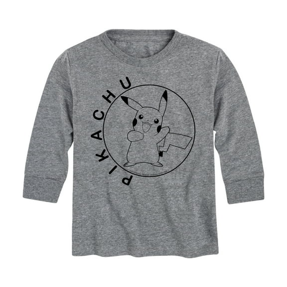 Pokémon - Happy Pikachu - Youth Long Sleeve Graphic T- Shirt