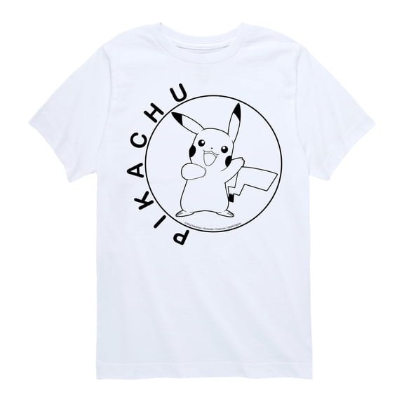 Pokémon - Happy Pikachu - Youth Short Sleeve Graphic T- Shirt