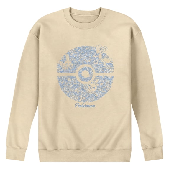 Pokémon - Hoenn Starters Floral Pokeball Men's Graphic Fleece Sweatshirt