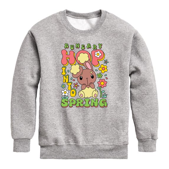 Pokémon - Hop Into Spring Graphic Long Sleeve Fleece Sweatshirt