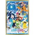 thumbnail image 1 of Pokémon Horizons - Key Art Wall Poster, 14.725" x 22.375" Framed, 1 of 5