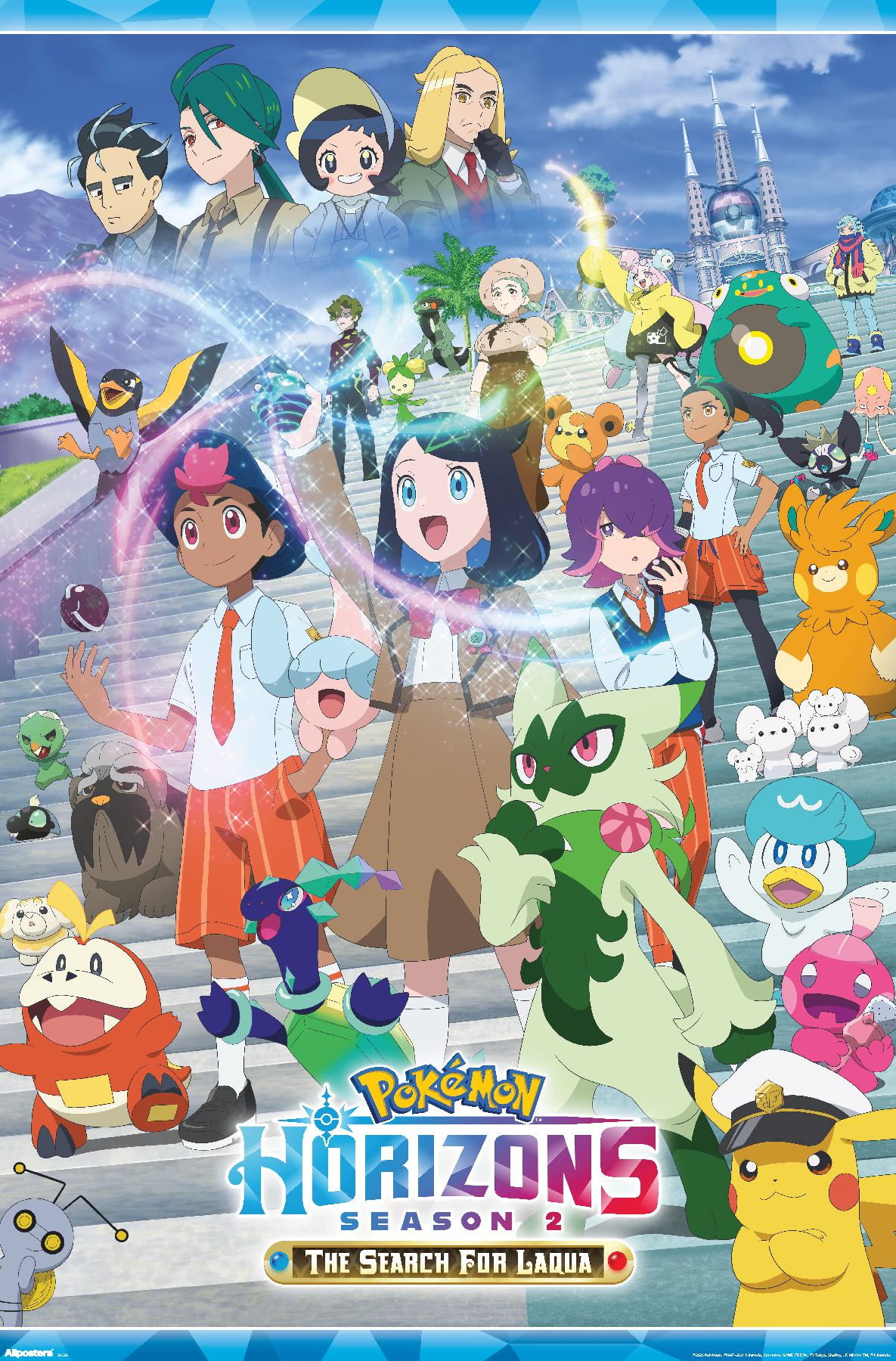 Pokémon Horizons: Season 2 - Key Art Wall Poster, 22.375