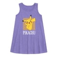 thumbnail image 1 of Pokémon - Hypnotic Pikachu Art - Youth Girls A-line Dress, 1 of 4