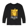 thumbnail image 1 of Pokémon - Hypnotic Pikachu Art - Youth Long Sleeve Graphic T-Shirt, 1 of 5
