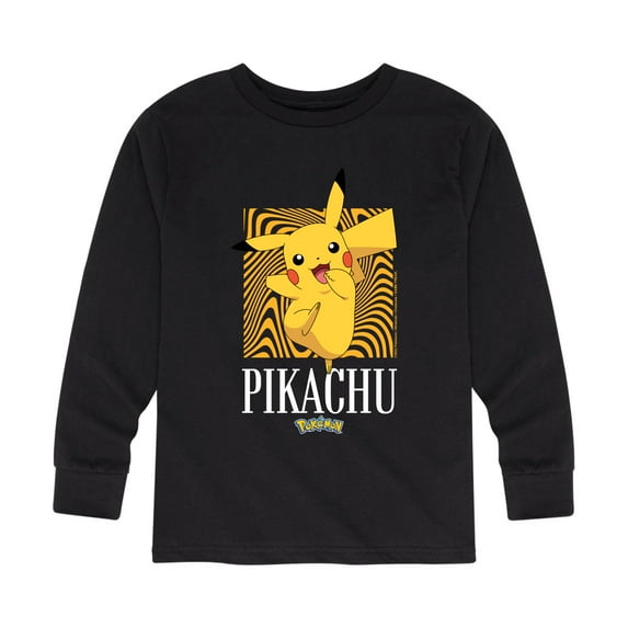 Pokémon - Hypnotic Pikachu Art - Youth Long Sleeve Graphic T-Shirt