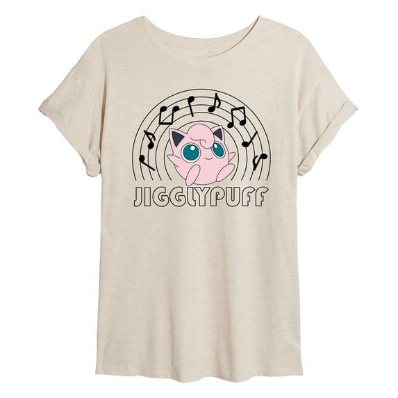 Pokémon - Jigglypuff Music Notes - Women's Oversized T-Shirt