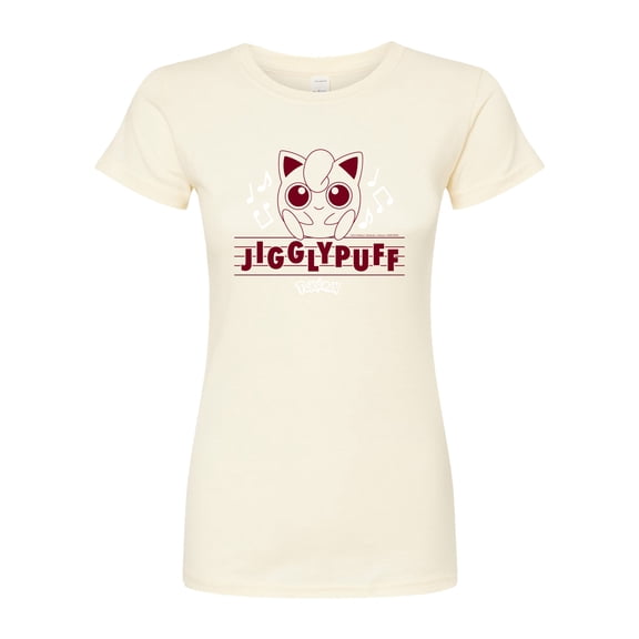 Pokémon - Jigglypuff On Staff - Juniors Fitted Graphic T-Shirt