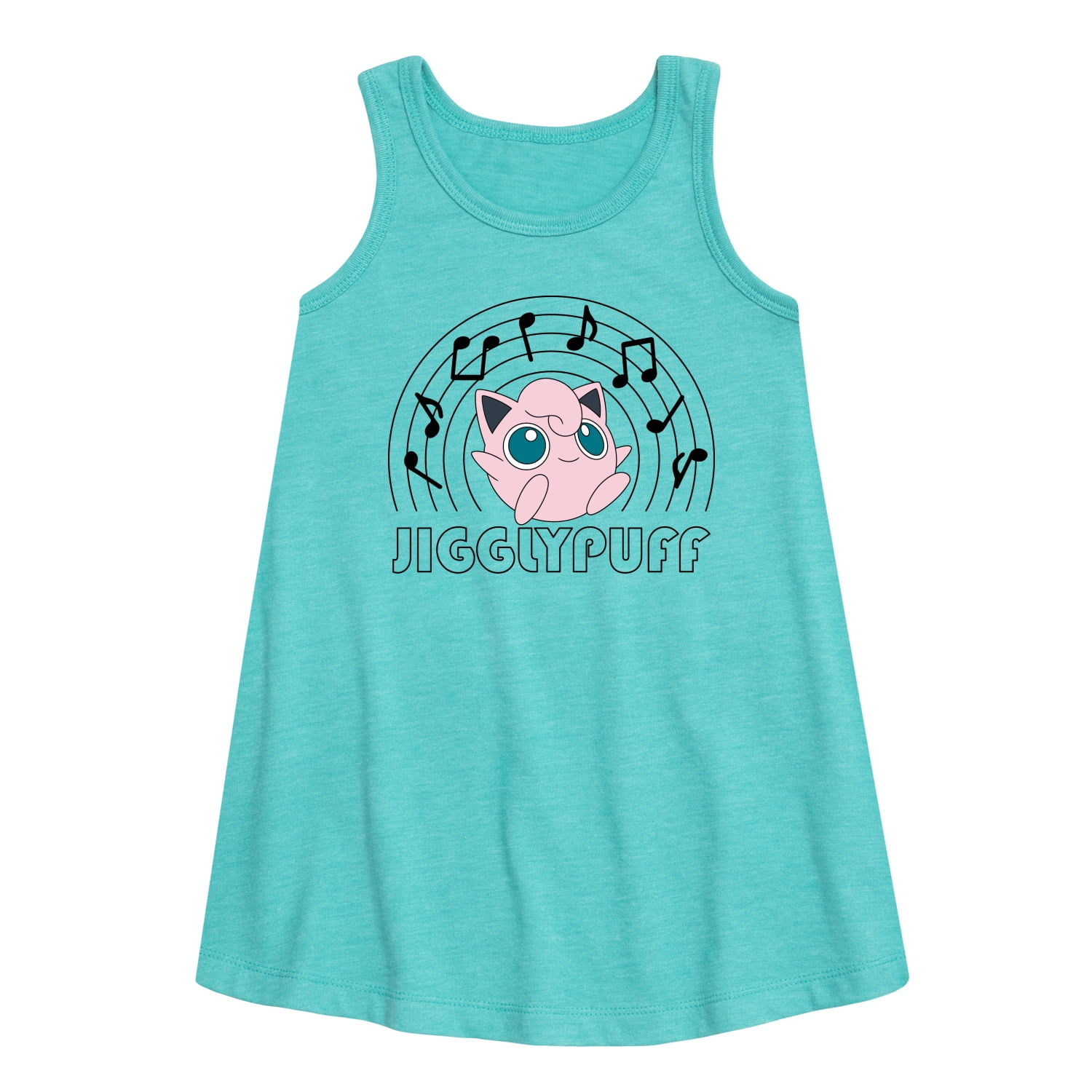 みぷんつぇるページ Pokémon - JiggyPuff Music Notes - Youth Girls A-line Dress