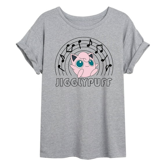 Pokémon -Jiggypuff Music Notes - Women's Oversized T-Shirt
