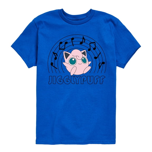 Pokémon - Jiggypuff Music Notes - Youth Short Sleeve Graphic T-Shirt