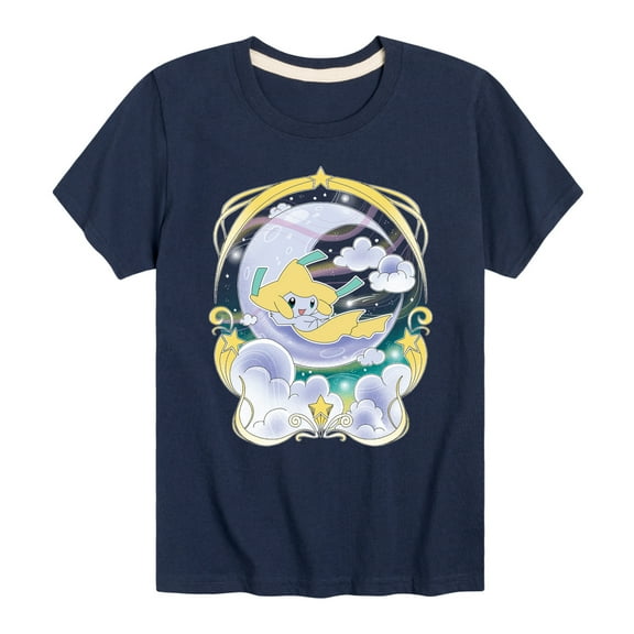 Pokémon - Jirachi Night Sky Frame - Boy's Youth Short Sleeve Graphic T-Shirt