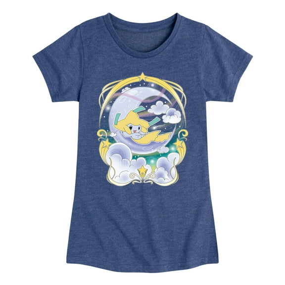 Pokémon - Jirachi Night Sky Frame - Girl's Youth Fitted Short Sleeve Graphic T-Shirt