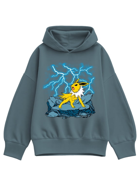 Pokémon - Jolteon Lightning Women's Oversized Fleece Hoodie Sweatshirt