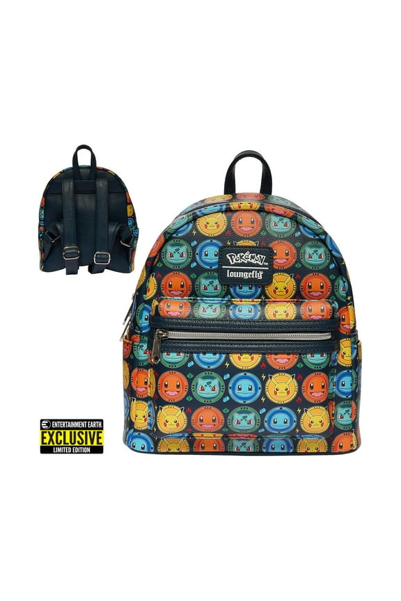 Lougefly Pokmon Kanto Starter Mini-Backpack - Entertainment Earth Exclusive