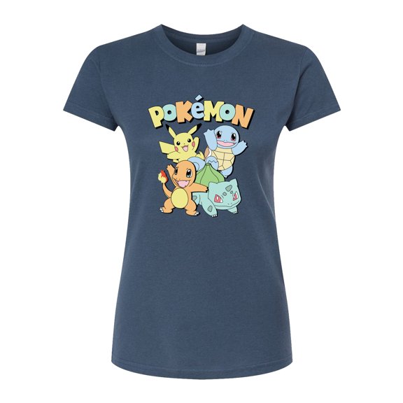 Pokémon - Kanto Starters - Juniors Fitted Graphic T-Shirt
