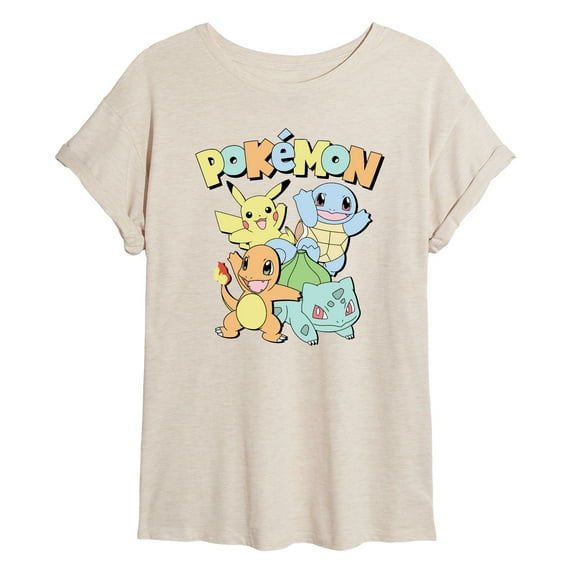 Pokémon - Kanto Starters - Juniors Ideal Flowy Muscle T-Shirt