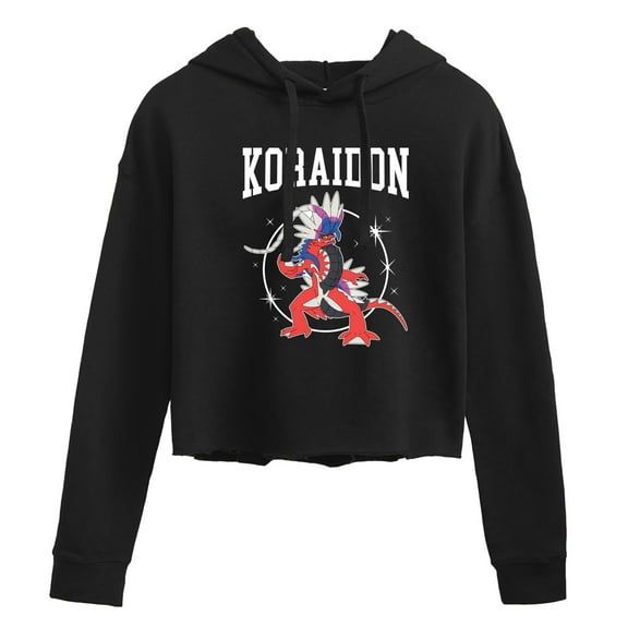 Pokémon - Koraidon Collegiate - Juniors Cropped Pullover Hoodie