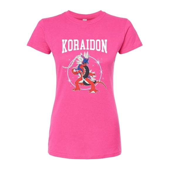 Pokémon - Koraidon Collegiate - Juniors Fitted Graphic T-Shirt