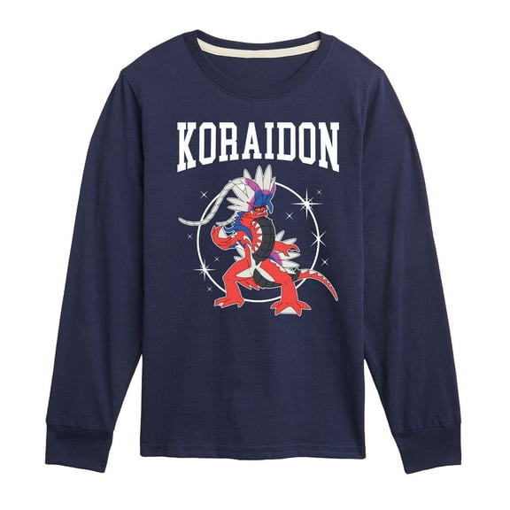 Pokémon - Koraidon Collegiate - Youth Long Sleeve Graphic T-Shirt