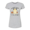 thumbnail image 1 of Pokémon - Lazy Day Vibes Meowth - Juniors Fitted Graphic T-Shirt, 1 of 5