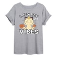 thumbnail image 1 of Pokémon - Lazy Day Vibes Meowth - Juniors Ideal Flowy Muscle T-Shirt, 1 of 5