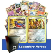 Pokémon Legendary Heroes TCG Random Assortment Bundle || Guaranteed Legendary Heroes Duo + 6 Holographic Cards + 6 High HP Cards + Dan123yal Deck Box