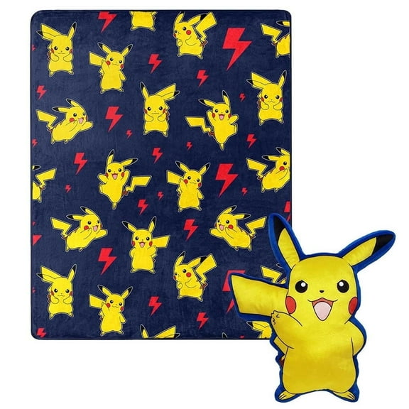 Pokémon Lightning Zap 40"x50" Throw with Hugger