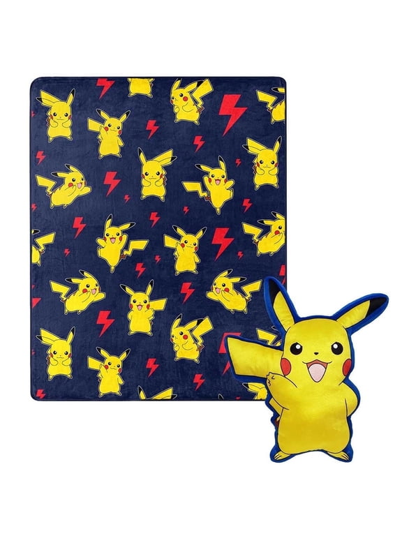 Pokémon Lightning Zap 40"x50" Throw with Hugger