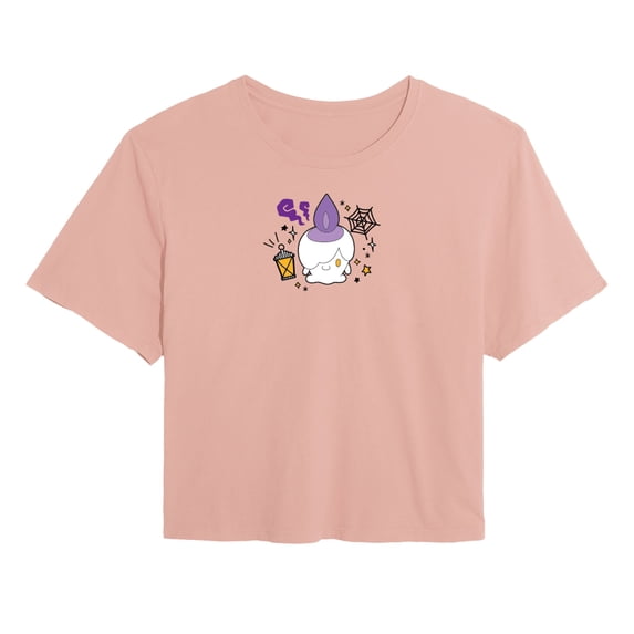 Pokémon - Litwick Ghost - Juniors Cropped Graphic T-Shirt