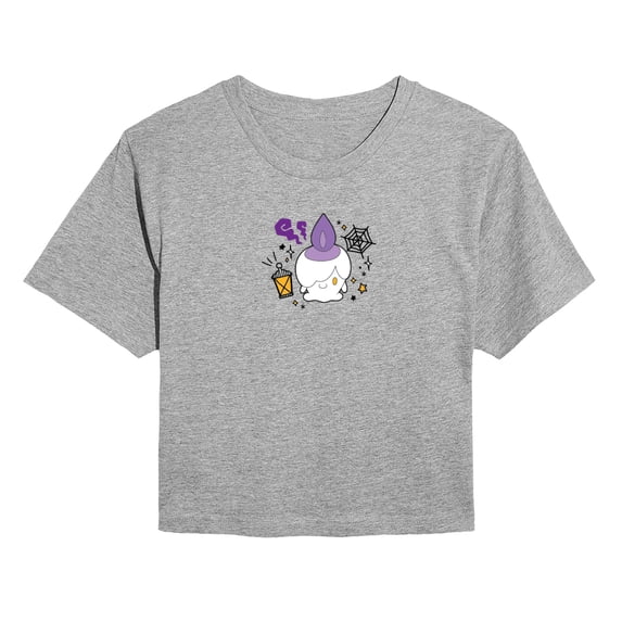 Pokémon - Litwick Ghost - Juniors Cropped Graphic T-Shirt