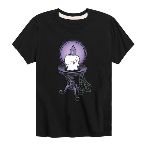 Pokémon - Litwick Haunted Halloween - Youth Short Sleeve Graphic T-Shirt
