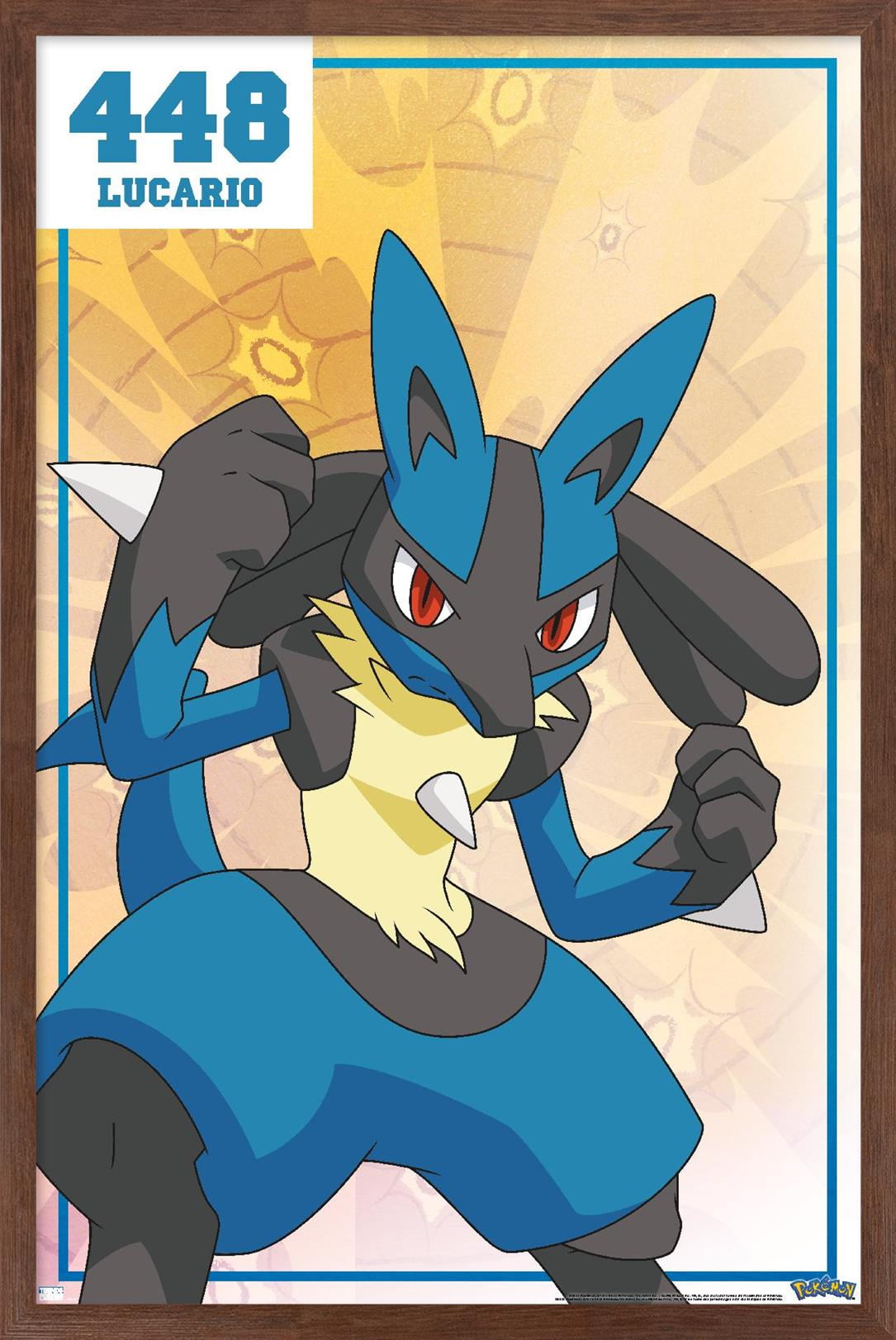 ルカリオ　ポスター Pokémon - Lucario 448 Wall Poster, 14.725