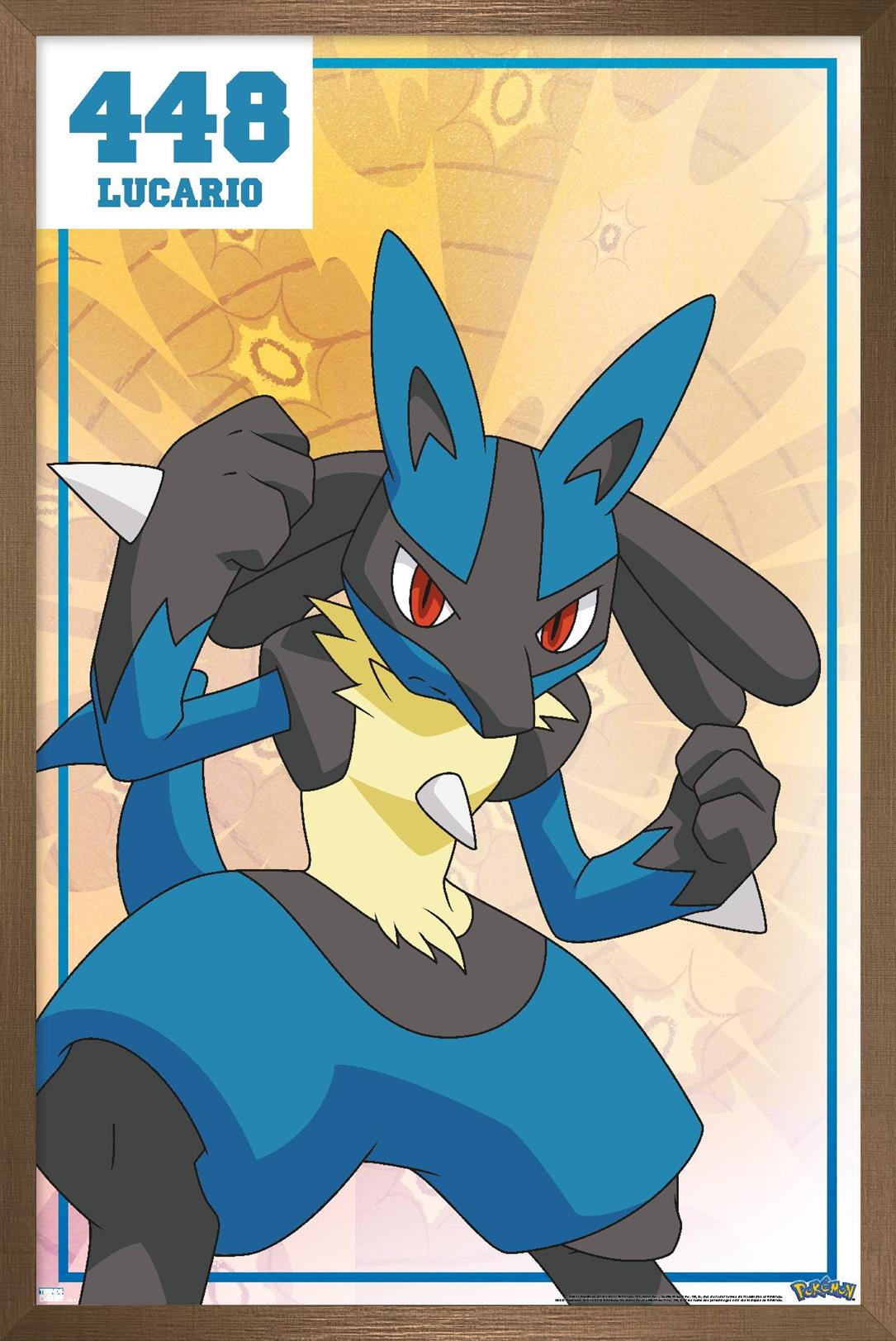 ルカリオ　ポスター Pokémon - Lucario 448 Wall Poster, 14.725